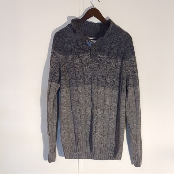 Weatherproof Other - Weatherproof Vintage Men's Charcoal Cable Knit Sweater